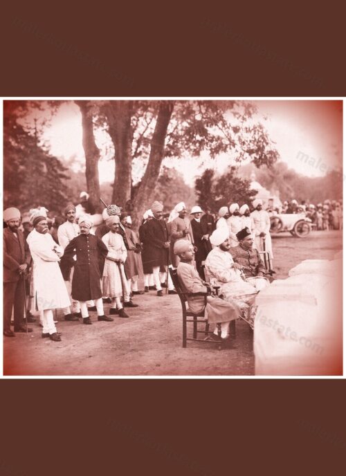 Mahraja Bhupinder with group (Patiala)